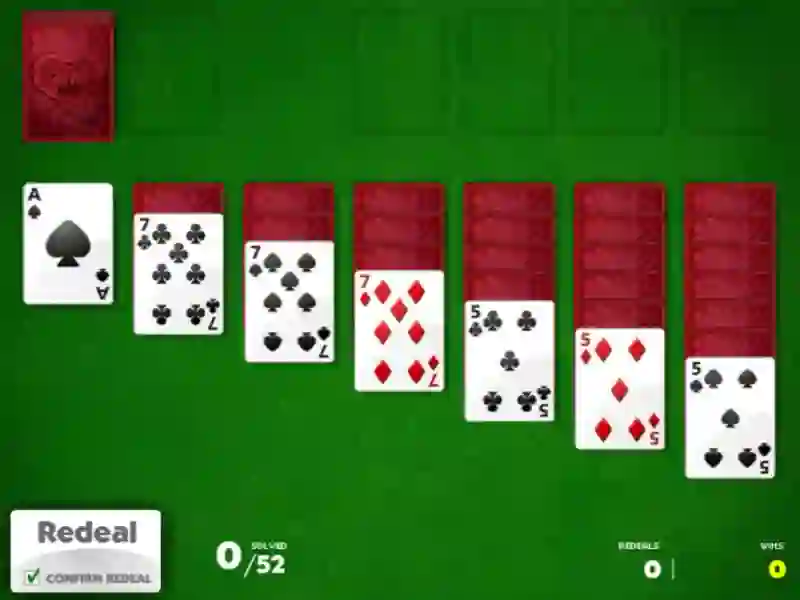 Cluiche Solitaire ar líne