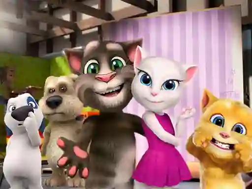 Cluiche GF Talking Tom Jigsaw Puzzle ar líne
