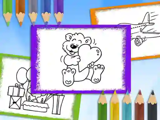Cluiche Cartoon Coloring Book ar líne