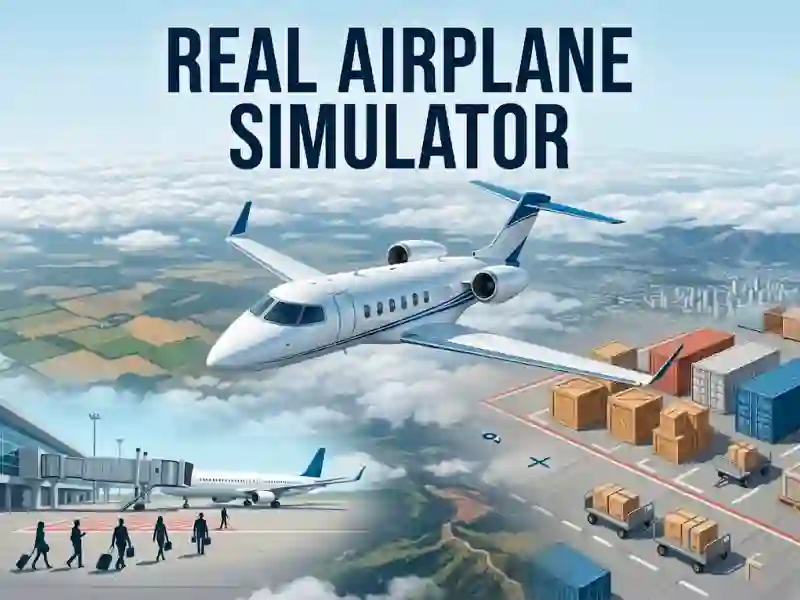 Cluiche Real Airplane Simulator ar líne
