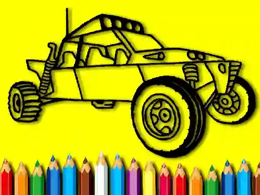 Cluiche Back To School: Rally Car Coloring Book ar líne