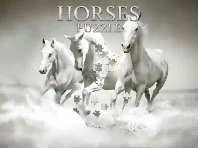 Cluiche Horses Puzzle ar líne