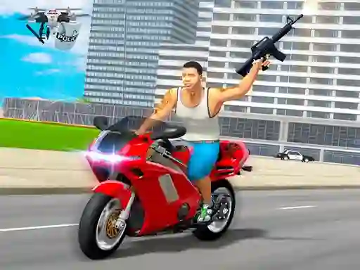 Cluiche Open World Crime City Shooting ar líne