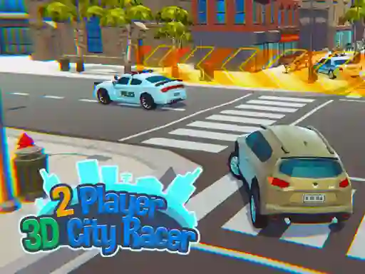 Cluiche 2 Player 3D City Racer ar líne