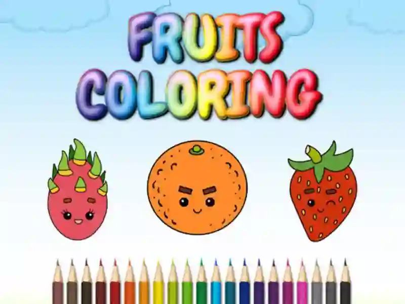 Cluiche FRUITS COLORING ar líne