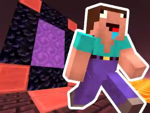 Cluiche Noob Steve Nether ar líne