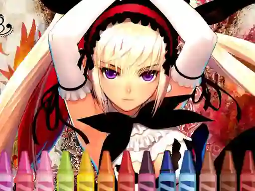 Cluiche 4GameGround Anime Manga Coloring ar líne