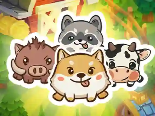 Cluiche Animal Sort Cute Game Puzzle ar líne
