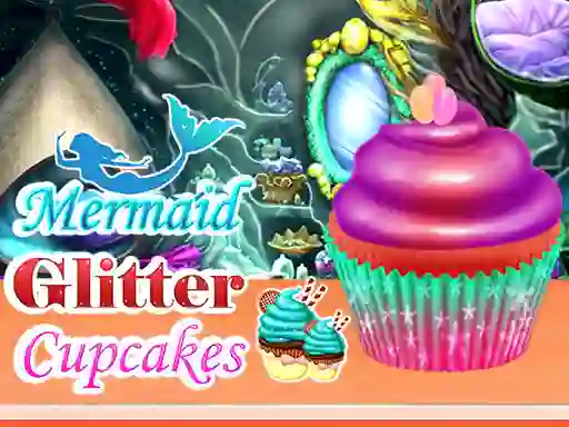Cluiche Mermaid Glitter Cupcakes ar líne