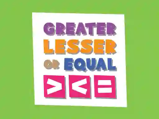 Cluiche Greater Lesser Or Equal ar líne