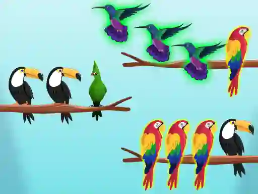 Cluiche Bird Sort Challenges ar líne