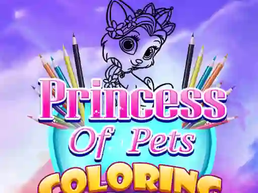Cluiche Princess Of Pets Coloring ar líne