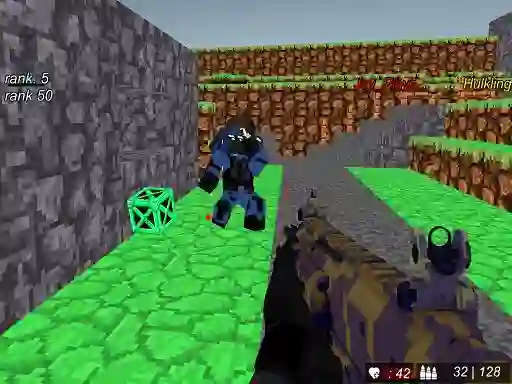 Cluiche Blocky Wars Advanced Combat Swat Multiplayer ar líne