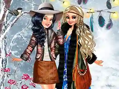 Cluiche Boho Winter With Princess ar líne