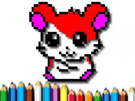 Cluiche Pixel Coloring Time ar líne