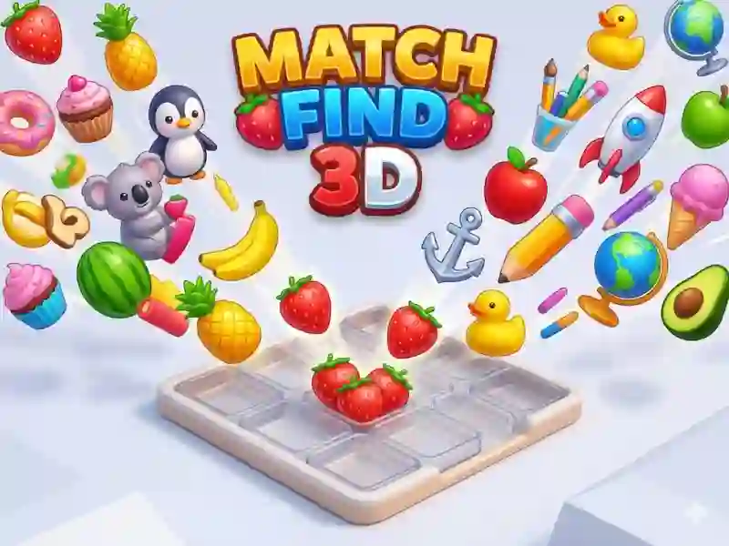 Cluiche Match Find 3D ar líne