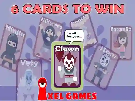 Cluiche 6 Cards To Win ar líne