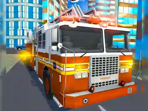 Cluiche Fire City Truck Rescue Driving Simulator ar líne