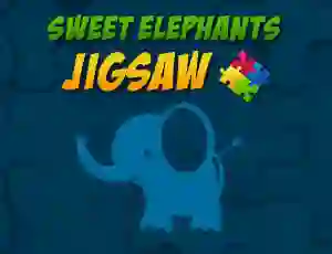 Cluiche Sweet Elephants Jigsaw ar líne
