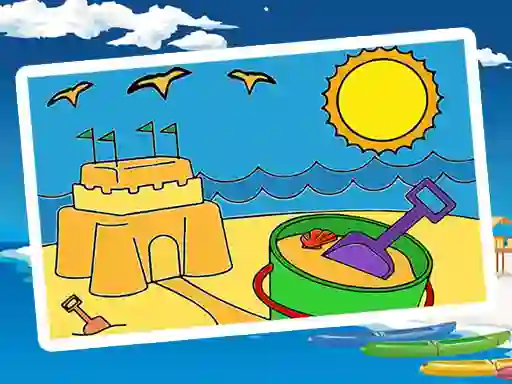 Cluiche Summer Coloring Pages ar líne