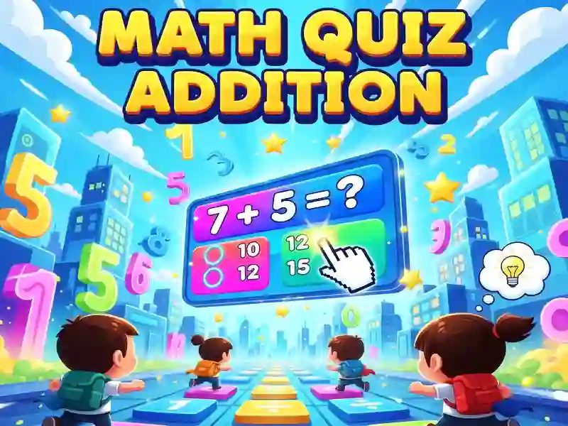 Cluiche Math Quiz Addition ar líne