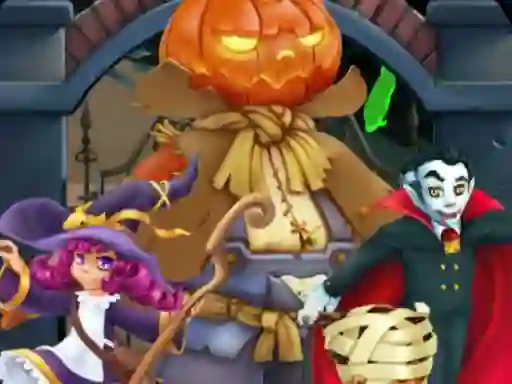 Cluiche Halloween Jigsaw Deluxe ar líne