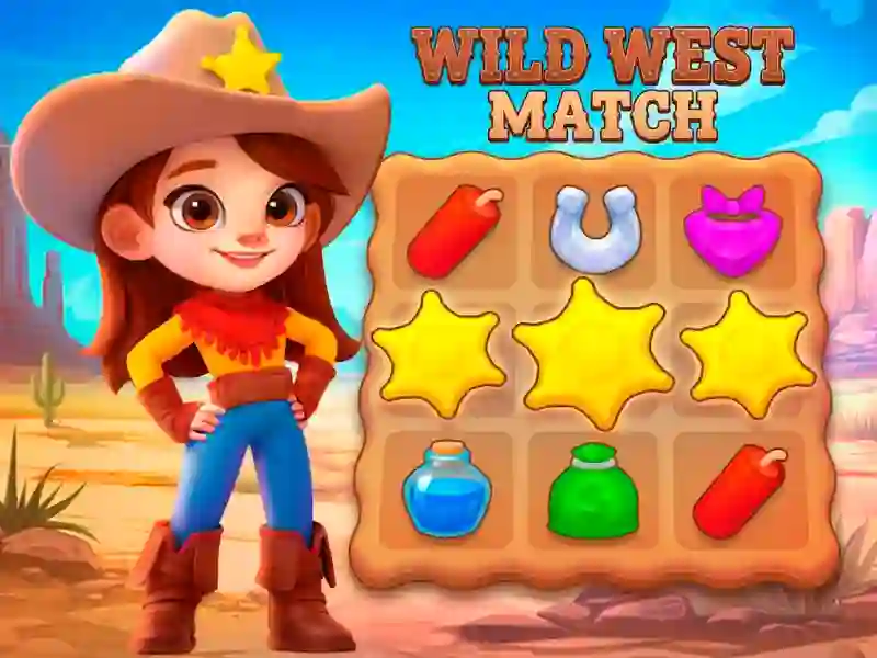 Cluiche Wild West Match ar líne