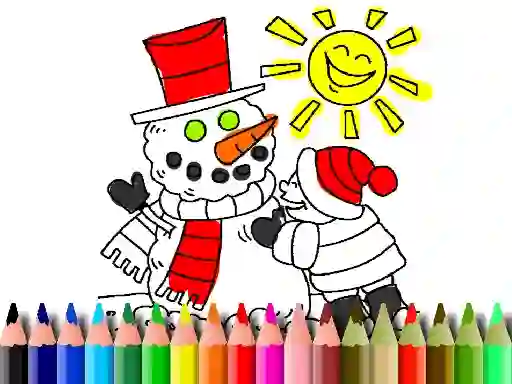 Cluiche Back To School: Winter Time Coloring ar líne