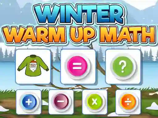Cluiche Winter Warm Up Math ar líne
