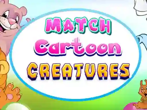 Cluiche Match Cartoon Creatures ar líne