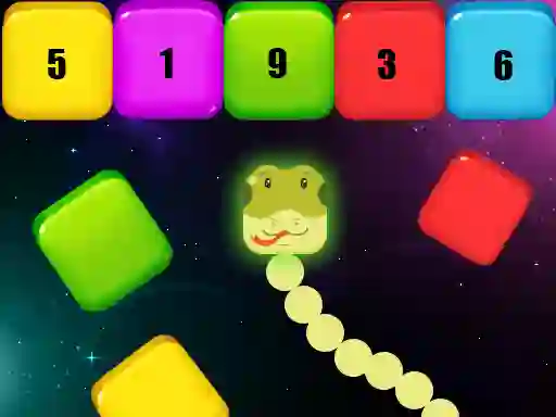 Cluiche Snake Blocks and Numbers ar líne