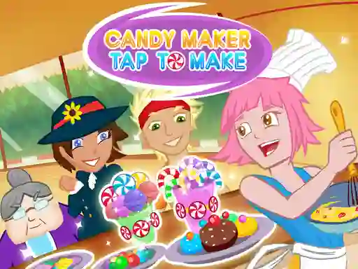 Cluiche Tap Candy Sweets Clicker ar líne