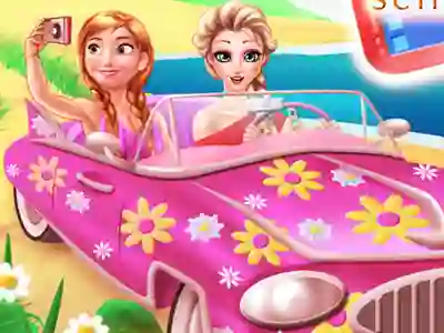 Cluiche Princesses Road Trip Fun ar líne