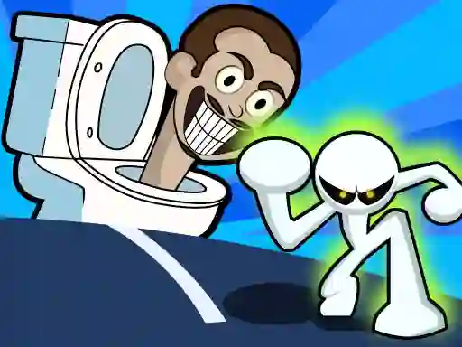 Cluiche Stickman vs Skibidi Toilet ar líne