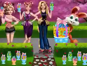 Cluiche Girls Easter Chocolate Eggs ar líne