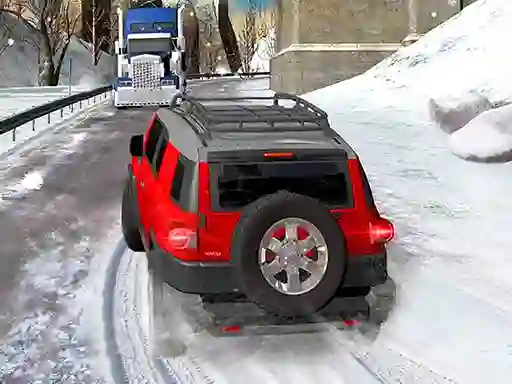 Cluiche Heavy Jeep Winter Driving ar líne