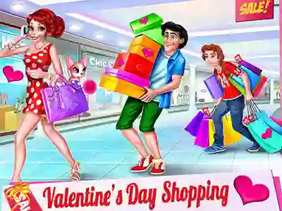 Cluiche Valentine's Day Shopping ar líne