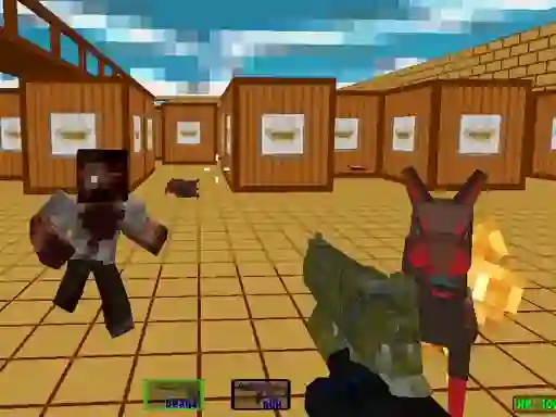 Cluiche Pixel Swat Zombie Survival ar líne