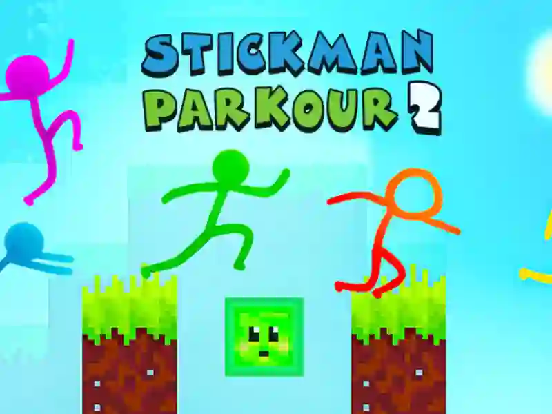 Cluiche Stickman Parkour 2 ar líne