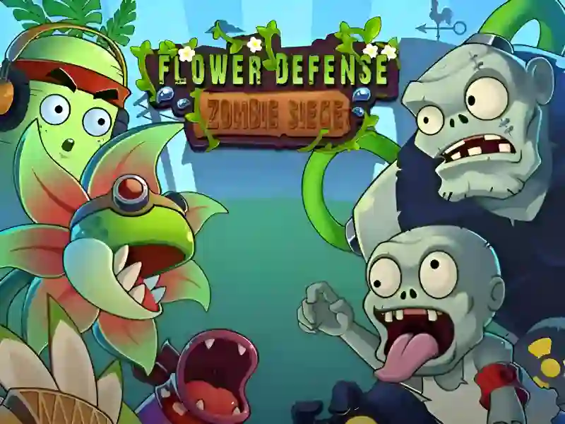 Cluiche Flower Defense Zombie Siege ar líne