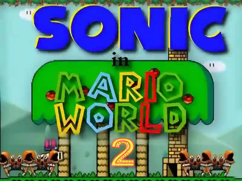 Cluiche Sonic in Mario World 2 ar líne