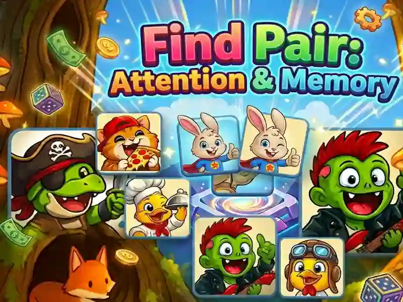 Cluiche Find Pair: Attention & Memory ar líne