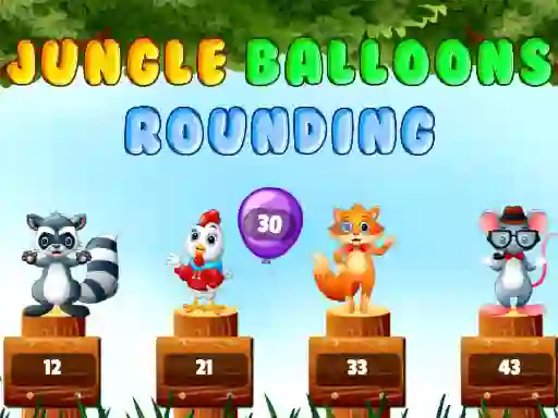 Cluiche Jungle balloons rounding ar líne