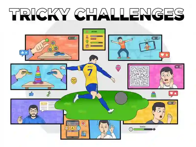 Cluiche Tricky Challenges ar líne
