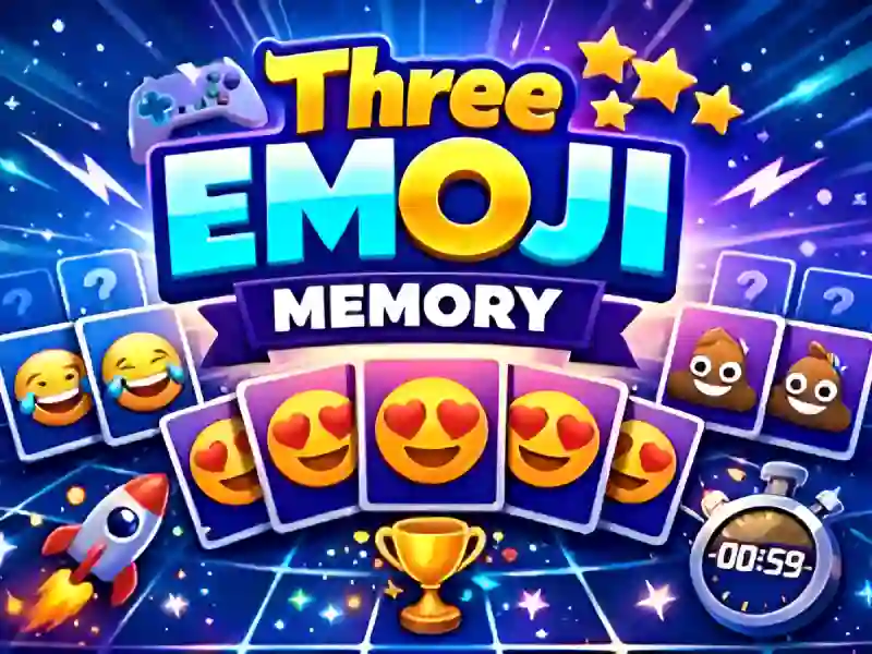 Cluiche Three Emoji Memory ar líne