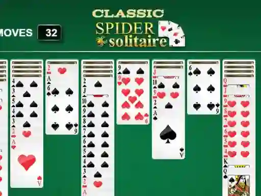 Cluiche Classic Spider Solitaire ar líne