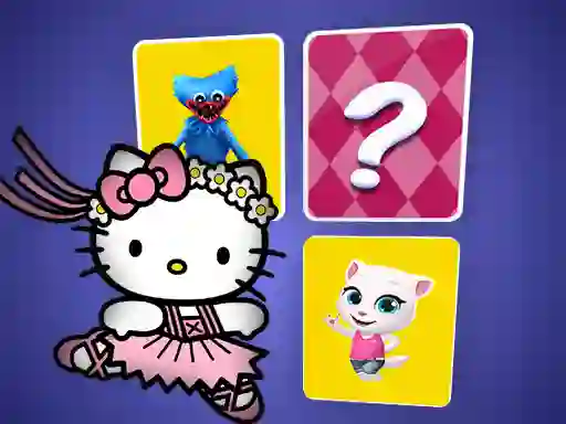 Cluiche Hello Kitty Memory Card Match ar líne