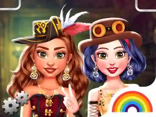 Cluiche Princess Girls Steampunk Rivalry ar líne