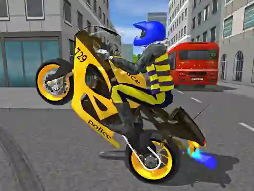 Cluiche Police Motorbike Race Simulator ar líne