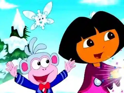 Cluiche Dora Find 5 Differences ar líne